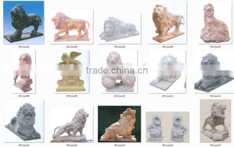 big stone lion statue in garden sculpture for sale