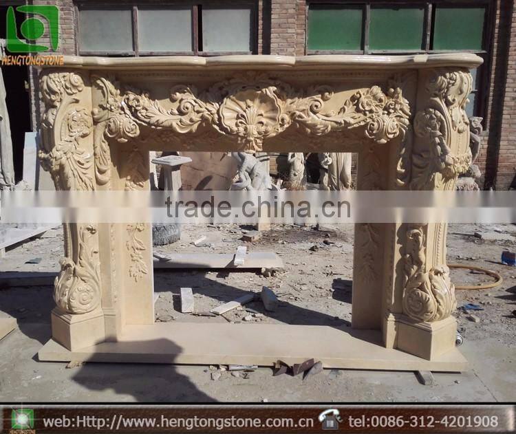 Quyang Factory Artificial Fireplace Mantel
