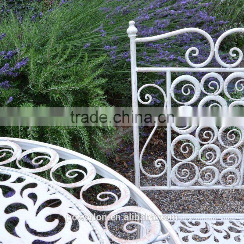 Unique Outdoor Furniture Foldable Garden Patio Set Antique White
