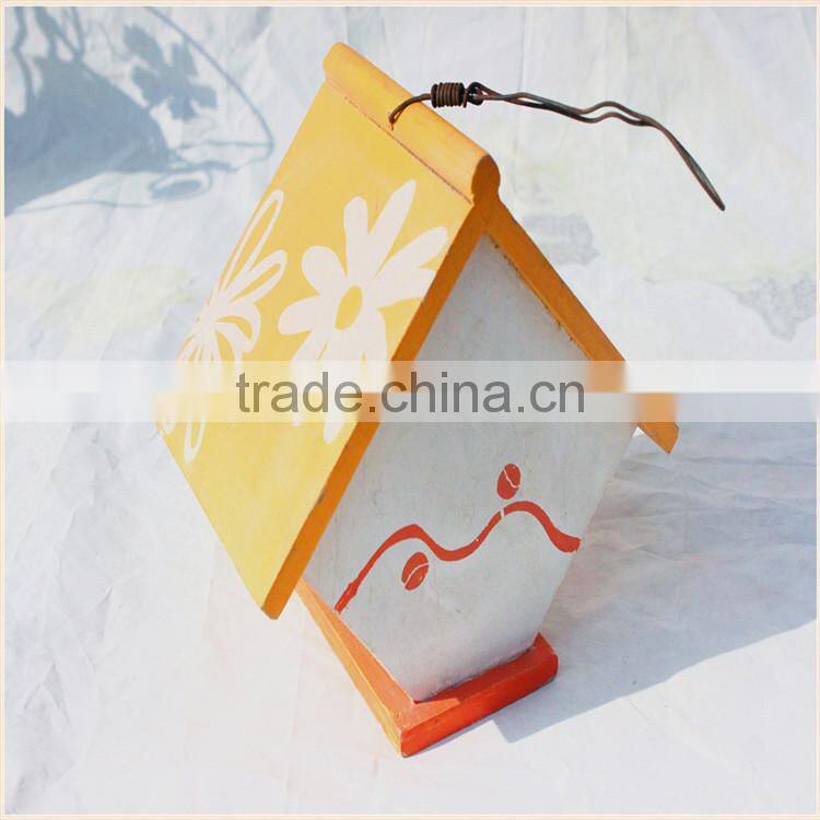 Hot sale eco-friendly new unfinished wooden bird house wholesale