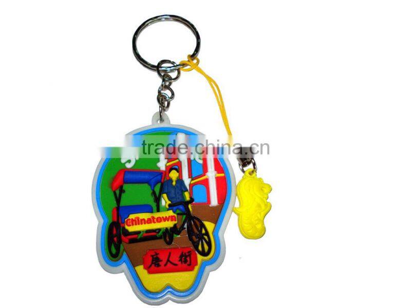 PVC slipper keychain