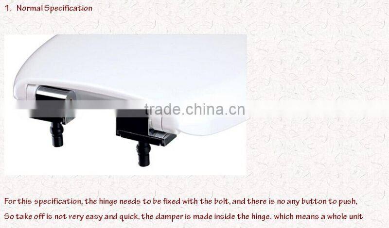 UIC-MDH06 toilet seat hinge slow fall down function