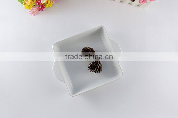 Hospitality hotel supply ceramic baking dish custom logo bakeware