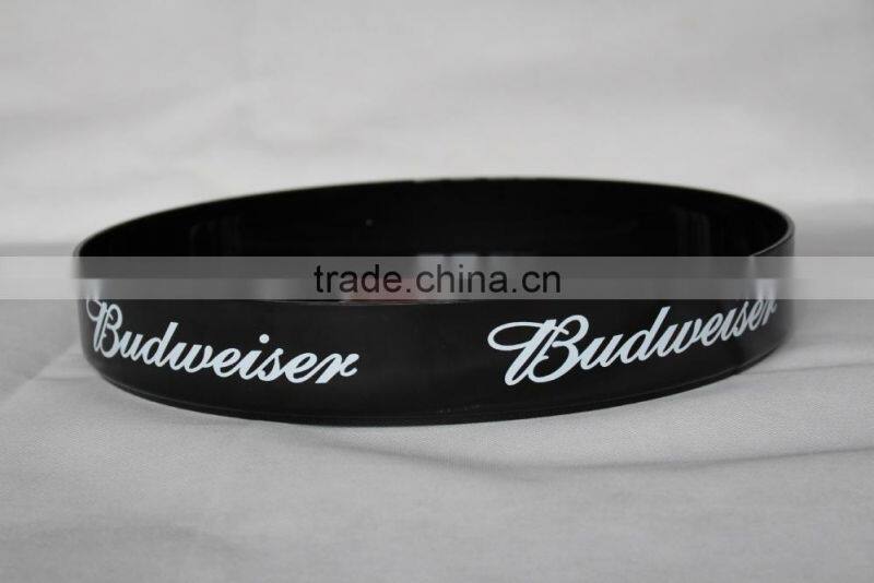 PP/PS/ABS Plastic round serving tray/anti-skid anti-slip tray