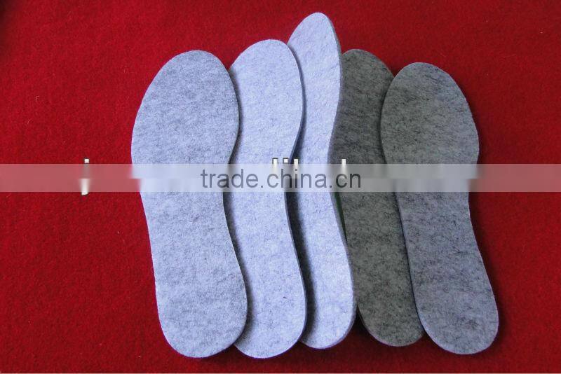 wool felt insole sheep wool insole heated insoles