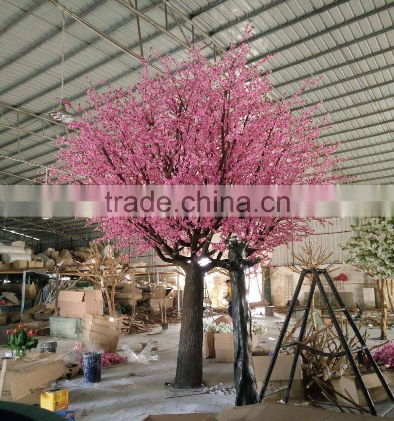new products artificial huge peach blossom tree for decoration