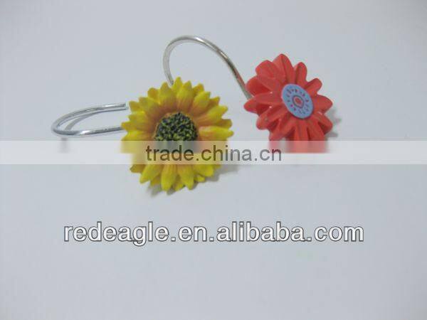 EH003 decorative picture hanging wall hooks with flowers