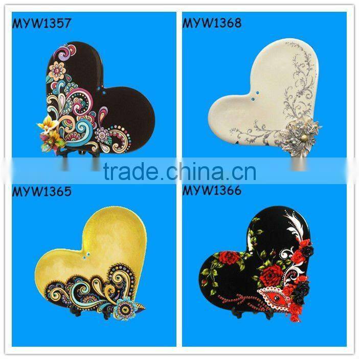 necklace ring holder ring catcher heart shaped ceramic favor wedding cute ring holder