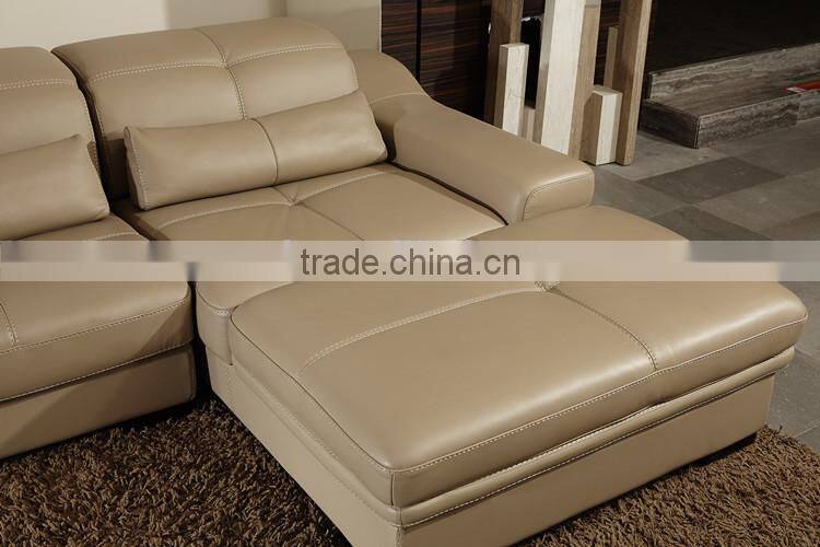 2014 hot sale top grain leather corner sofa for home furniture