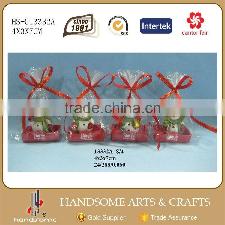 Christmas Decoration Supplies Poly Resin Snowman Resin Christmas Figurines