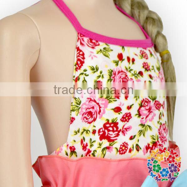Baby Girls Summer Two Pieces Halter And Shorts Set Pink Flower Bodysuit Clothing Manufacturers Romper Girls