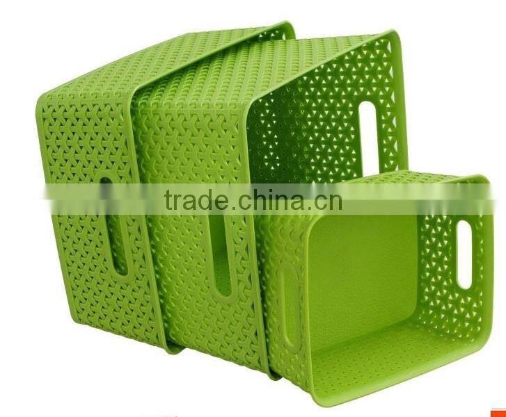 Plastic Rattan baskets, plastic rattan baskets with cover