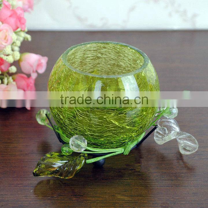 colorful round glass candle holders for wedding