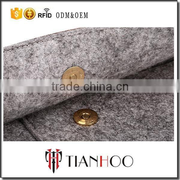 China Supplier Fashion PU Leather Hand Bags Whit Genuine Leather Clutch Bag