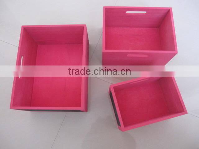 Wholesale wooden crates with chalk board front