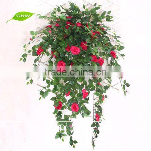 GNW FLV11 Bulk Buy From China Chinese Wedding Accessories Artificial Vine with Rose Flower