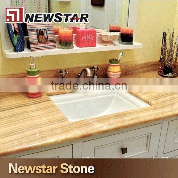 Newstar Made in China Onyx Marble Stone Bathroom Countertops