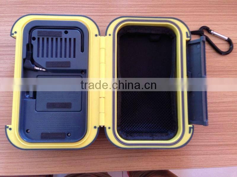 Must-Have outdoor beach item waterproof speaker case transparent for iphone ipad using PVC+ABS material