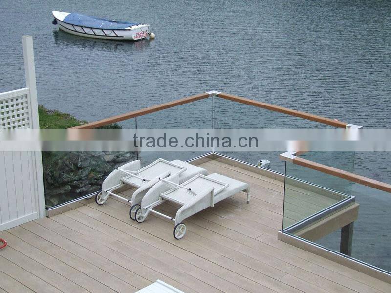 Glass balcony balustrades newest indoor stairs handrail design