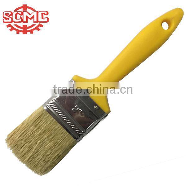 Pure bristle tin plated plastic handle paint brush