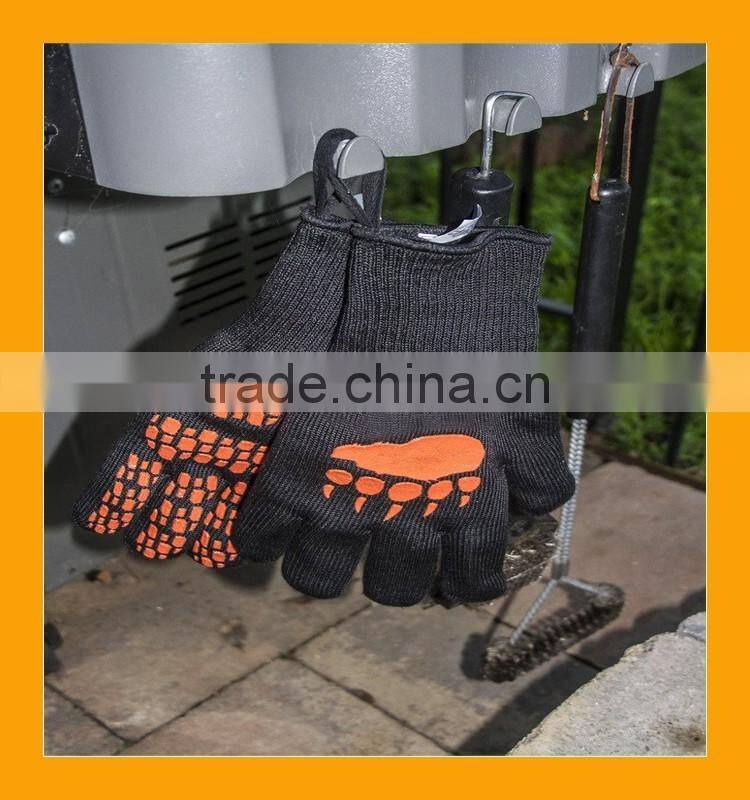 932F Extreme Temperature Heat and Flame Resistant Gloves for BBQ, Grill, Oven, Cooking, Fireplace etc