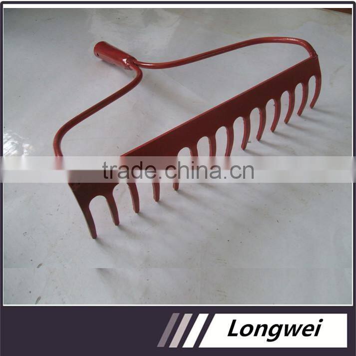 Garden tools Steel garden rake Steel bow rake for America