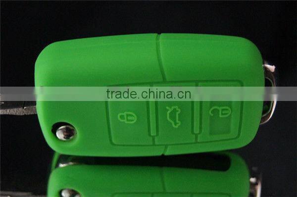 Silicone car key covers for Audi with single color