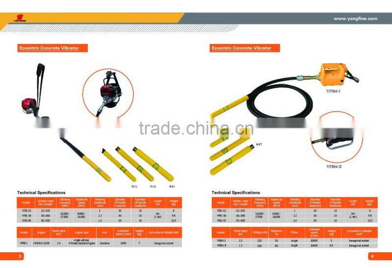High- speed &Portable Eccentric Concrete Vibrator