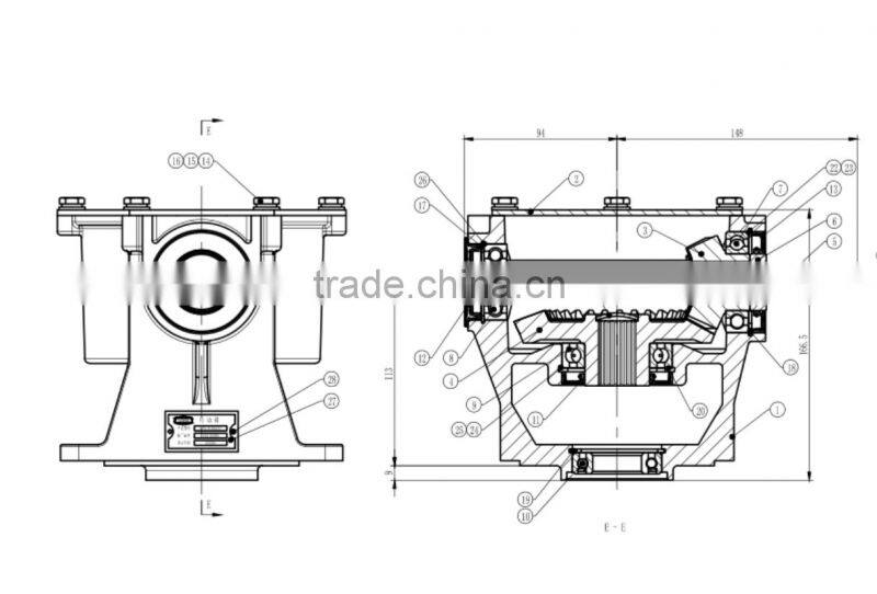 2017 New high rpm gearbox for harvester