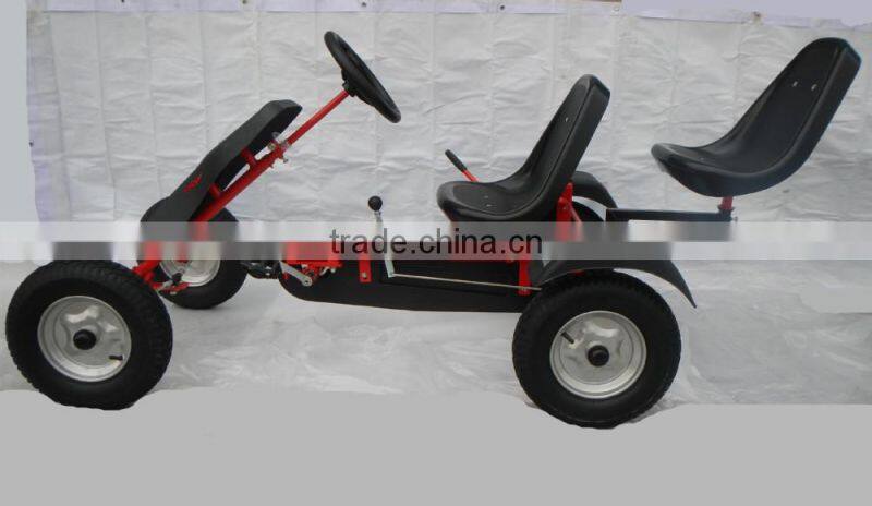2 seat cheap free wheel pedal go karts for sale , metal pedal cars