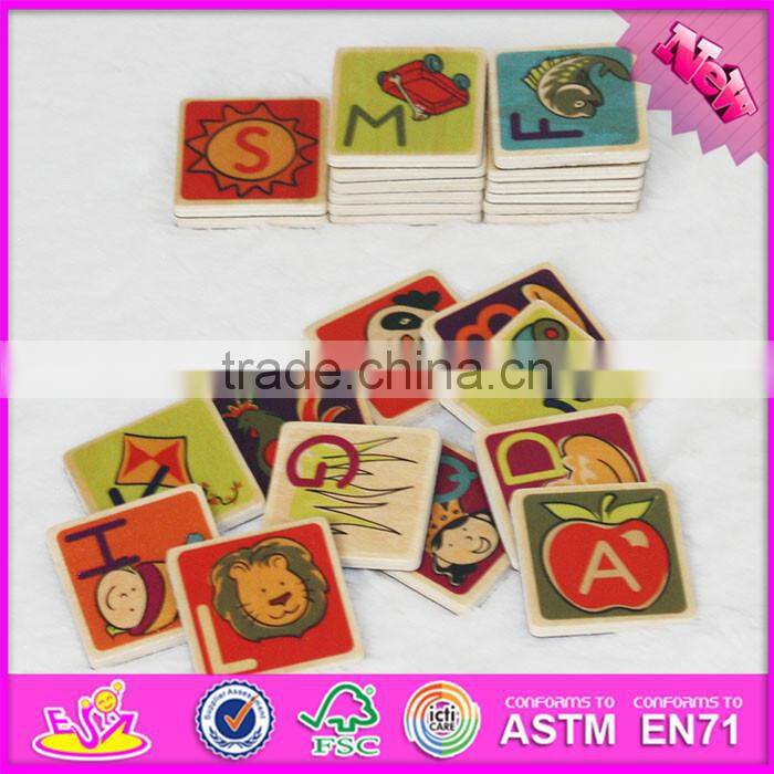 2016 brand new baby wooden scrabble toys for sale W14B069