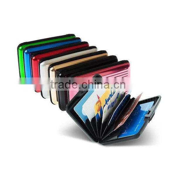 color aluminum credit card holder