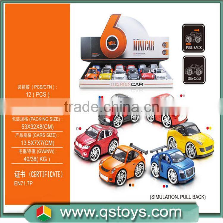 2015 best selling metal car toys with ABS material
