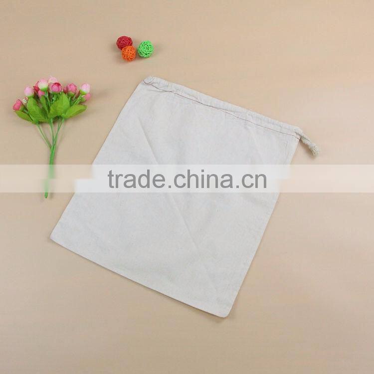 Wholesale popular new design canvas cotton drawsting bag