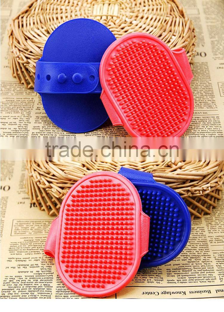 Cleaning Brush Comb For Dogs Cats Rubber Glove Pets Grooming Bath Colorful Pet Products