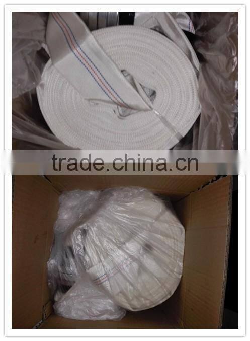 PVC lining layflat fire hose / fire resistant hose with ABS Plastic Type coupling
