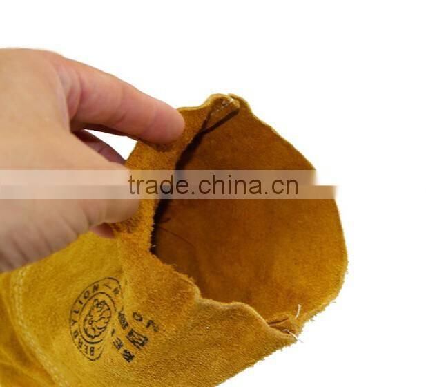BERRYLION cow split long leather working gloves with high quality