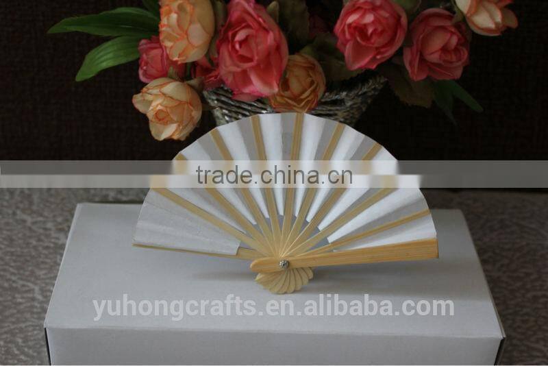 Mini bamboo paper fan