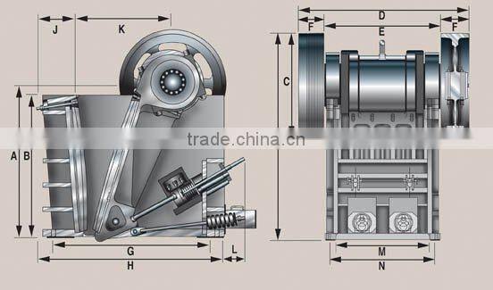 Unique PEX 250*1000 Jaw Crusher for Stone Crushing Plant