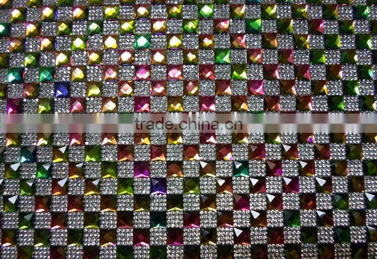 PZ0004 Popular colorful shining adhesive rhinestone sheets for shoes