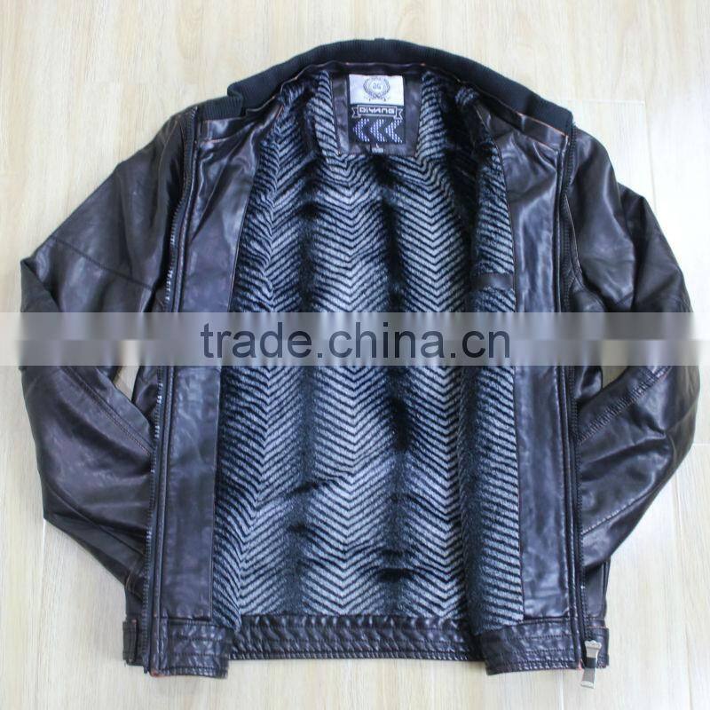 Plus Size Mens Fashion Studded PU Leather Jackets