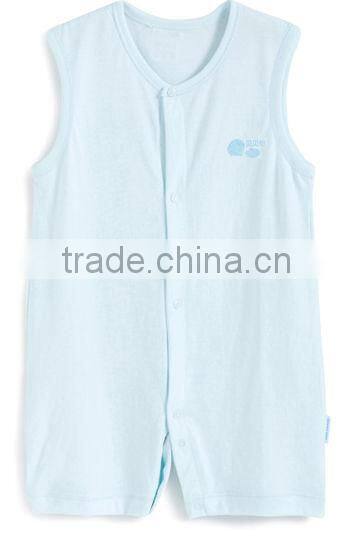 the baby clothing 100% cotton plain baby rompers wholesale