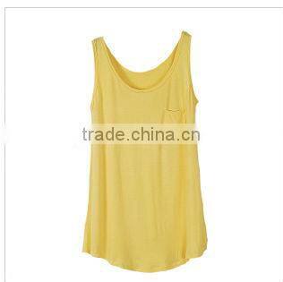 Promotional women black tank top for export
