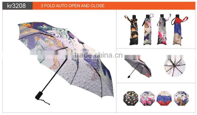 New Design Auto Paper Printing Umbrella Manufacturer With Logo Printing outdoor