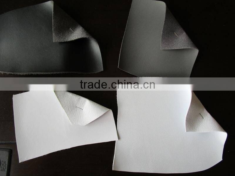 PU Artifical Leather with Nonwoven Bakcing for Shoes Stocklot