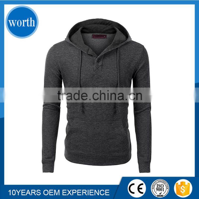 2017 Blank Men Hoodie Long with OEM Custom Service from China supplier