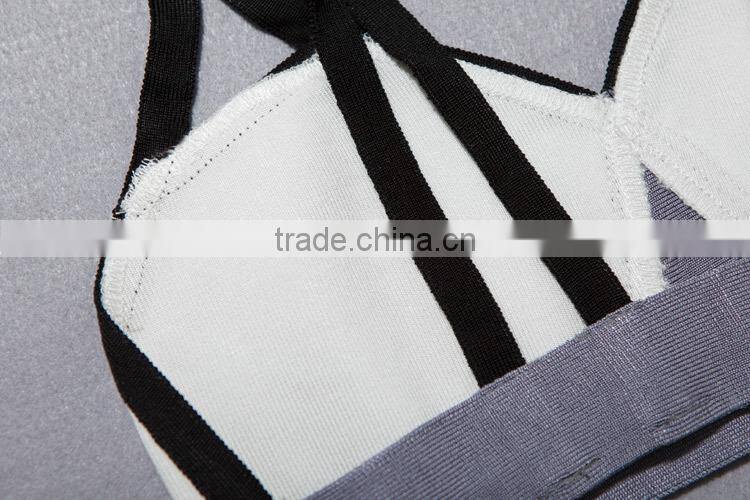 Wholesale 2015 Latest Fashion Two Piece Bandage Dress H1322