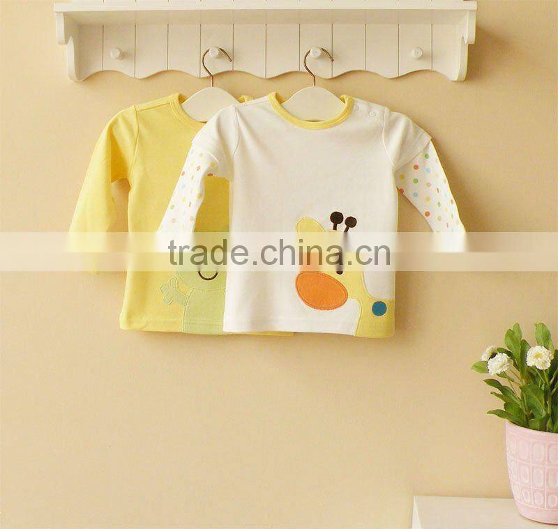 mom and bab 2013 Spring baby clothing 100% cotton long t shirt