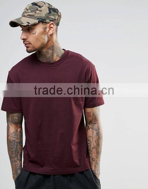 Wholesale cropped plain crewneck t-shirt OEM gym men