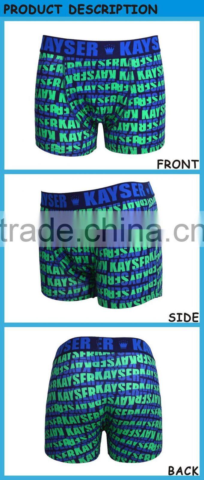 Custom All Over Printed Boexer Short Men Underwear Cotton Spandex/Mens Underwear Boxer Briefs
